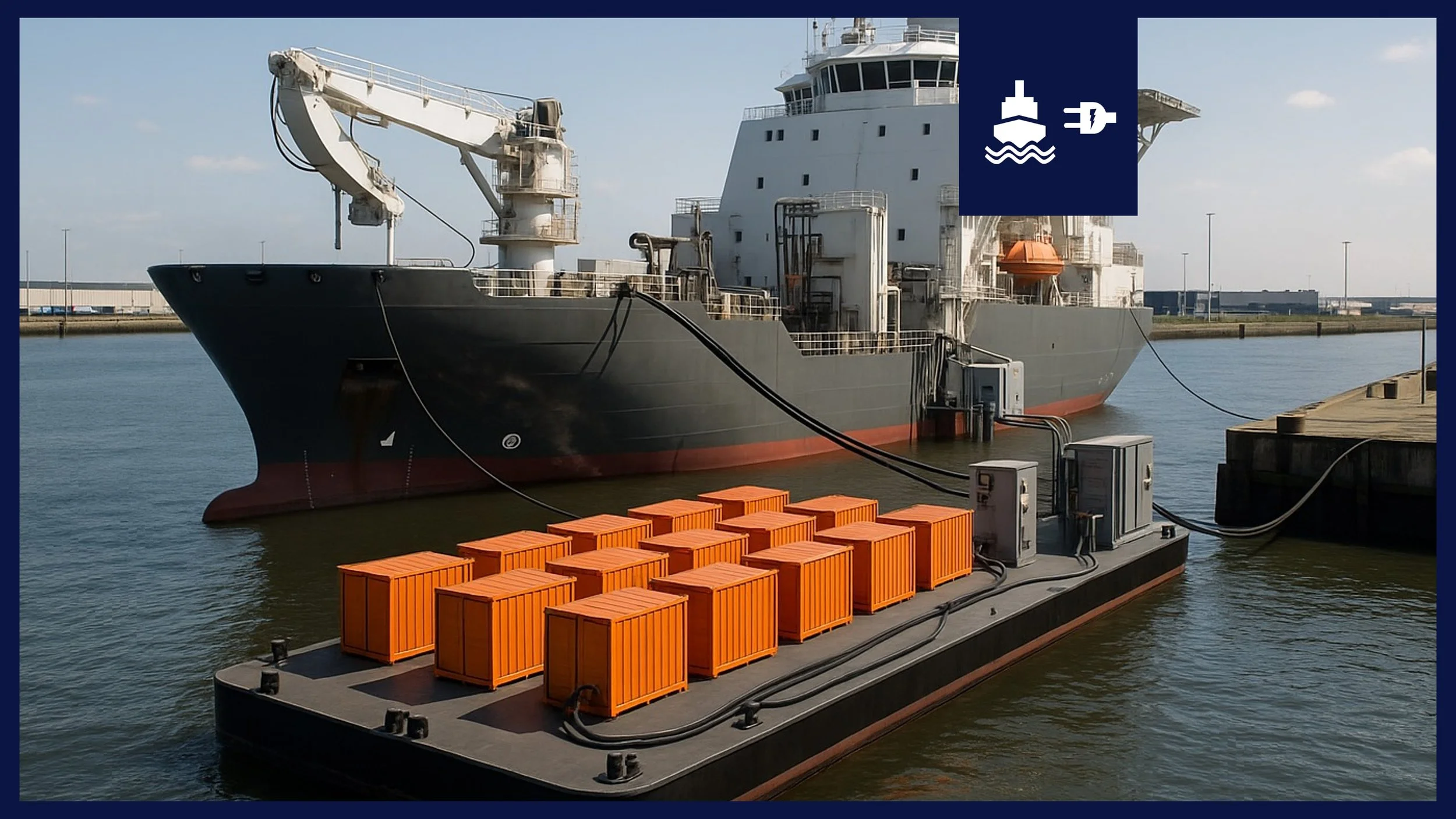 Business case for an offshore construction vessel with a shore